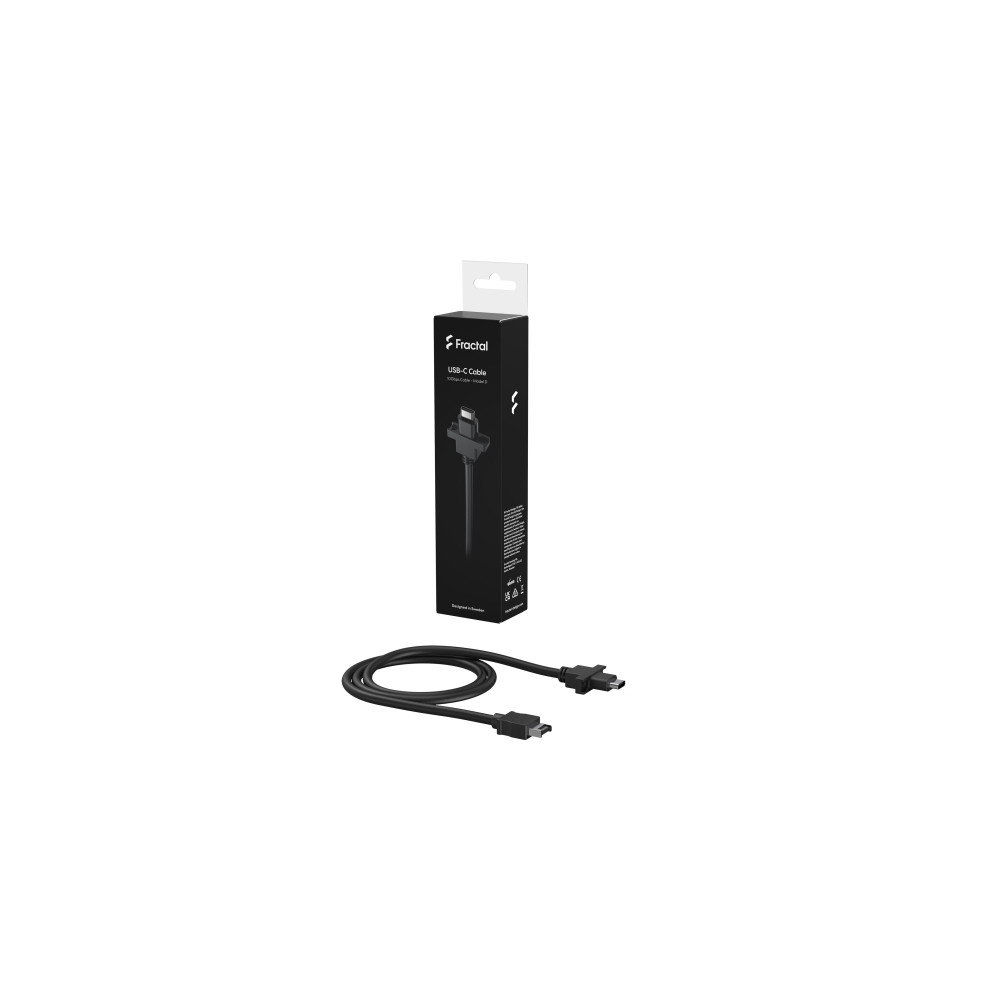Produktbild för Fractal Design Model D - USB typ C-kabel - USB-C-huvud till USB-C - 67 cm