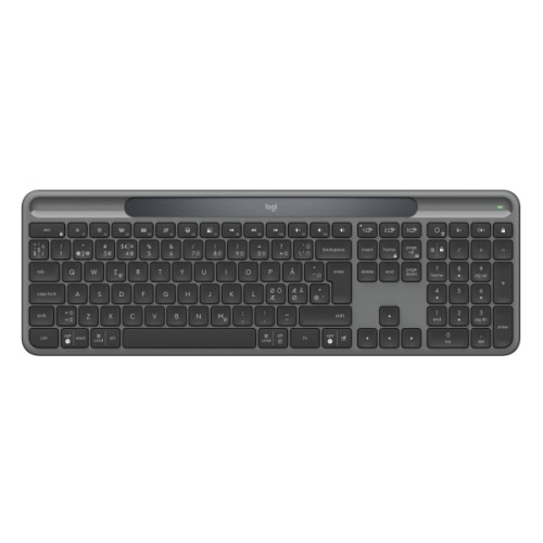 Logitech Logitech Signature Slim Solar+ K980 - tangentbord full size - QWERTY - Dansk/Norsk/Svensk/Finsk - grafit Inmatningsenhet