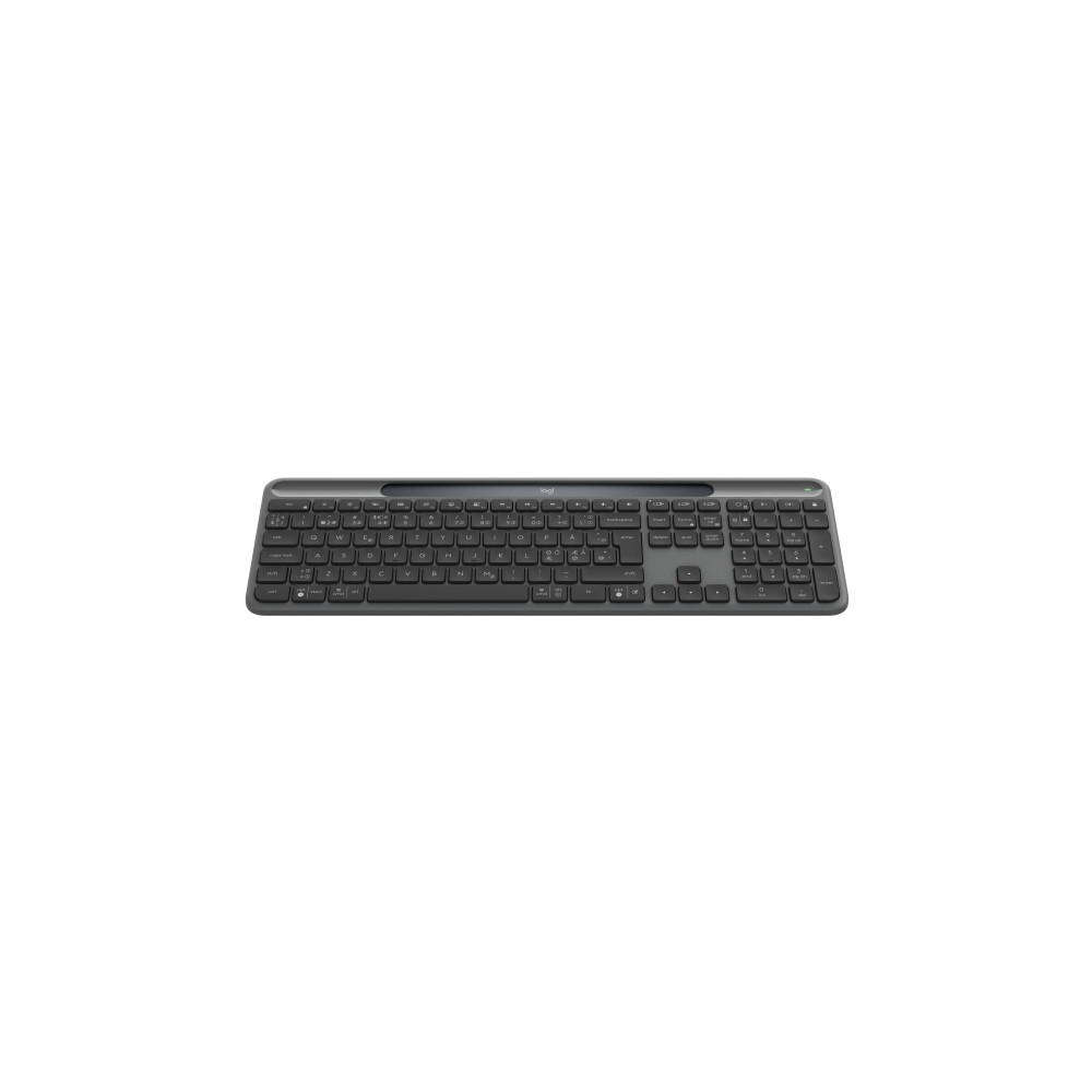 Produktbild för Logitech Signature Slim Solar+ K980 - tangentbord full size - QWERTY - Dansk/Norsk/Svensk/Finsk - grafit Inmatningsenhet