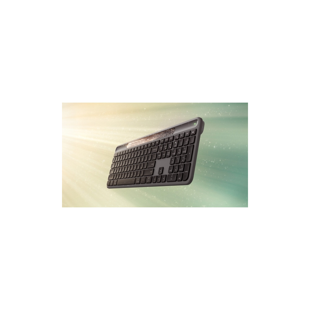 Produktbild för Logitech Signature Slim Solar+ K980 - tangentbord full size - QWERTY - Dansk/Norsk/Svensk/Finsk - grafit Inmatningsenhet