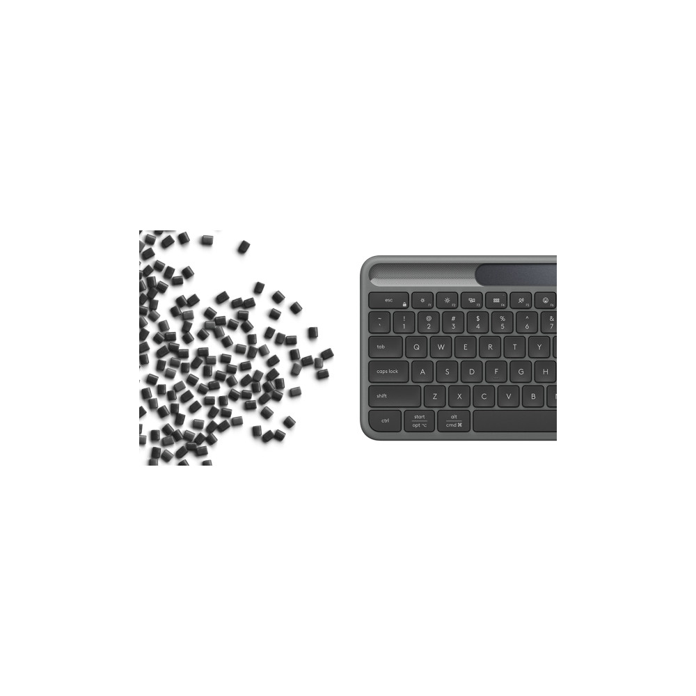 Produktbild för Logitech Signature Slim Solar+ K980 - tangentbord full size - QWERTY - Dansk/Norsk/Svensk/Finsk - grafit Inmatningsenhet