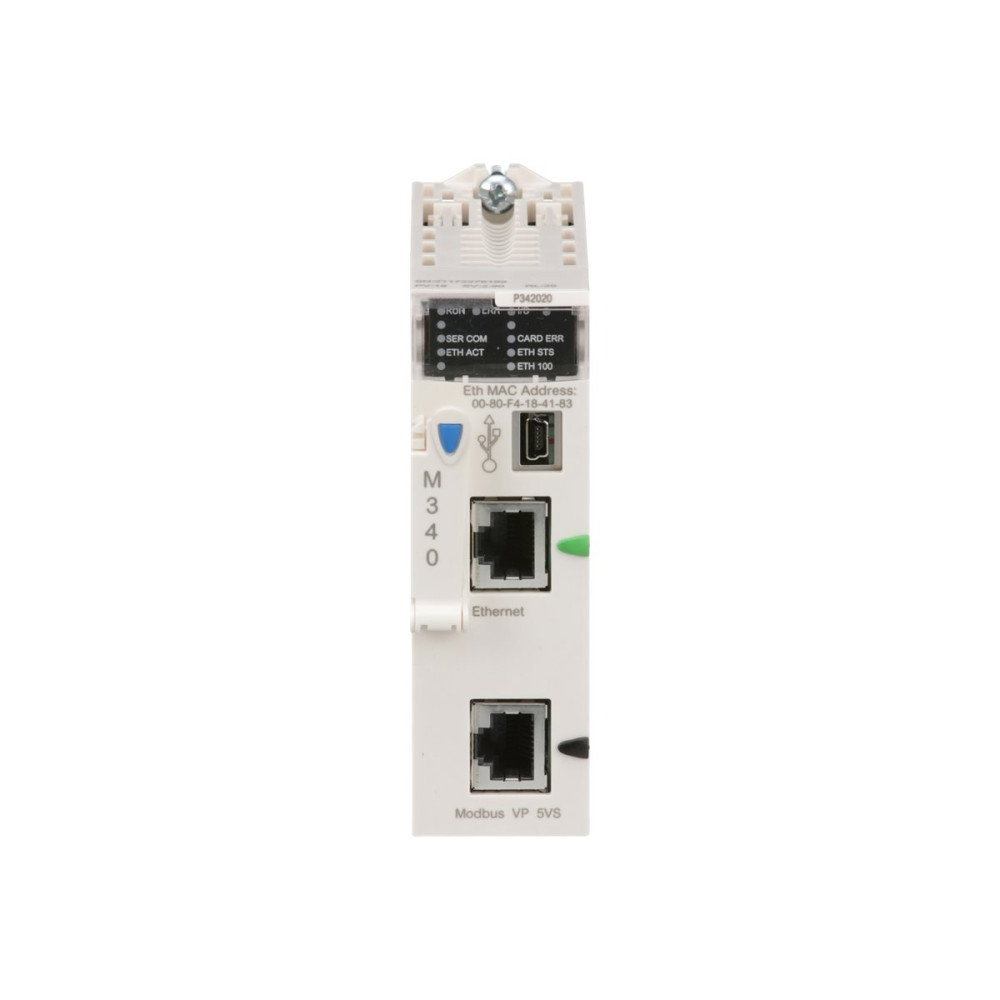 Produktbild för Schneider Modicon M340 automation platform - processor module - max 1024 discrete, 256 analog IO, Modbus