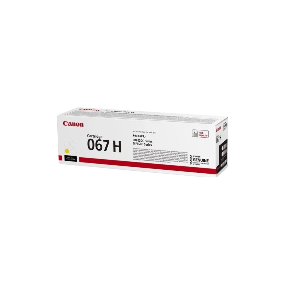 Produktbild för Canon 067 H - hög kapacitet - gul - original - tonerkassett