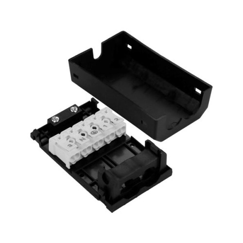 Solar Plus SLÖJFEDOSA 5-polig, svart, för 5x2,5mm2 kabel. Inkl. 0,5 m....