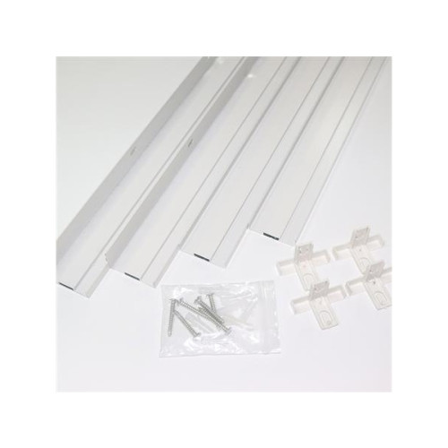 Solar Plus Påbyggnadsram för LED platt panel 598x598x43, RAL9016