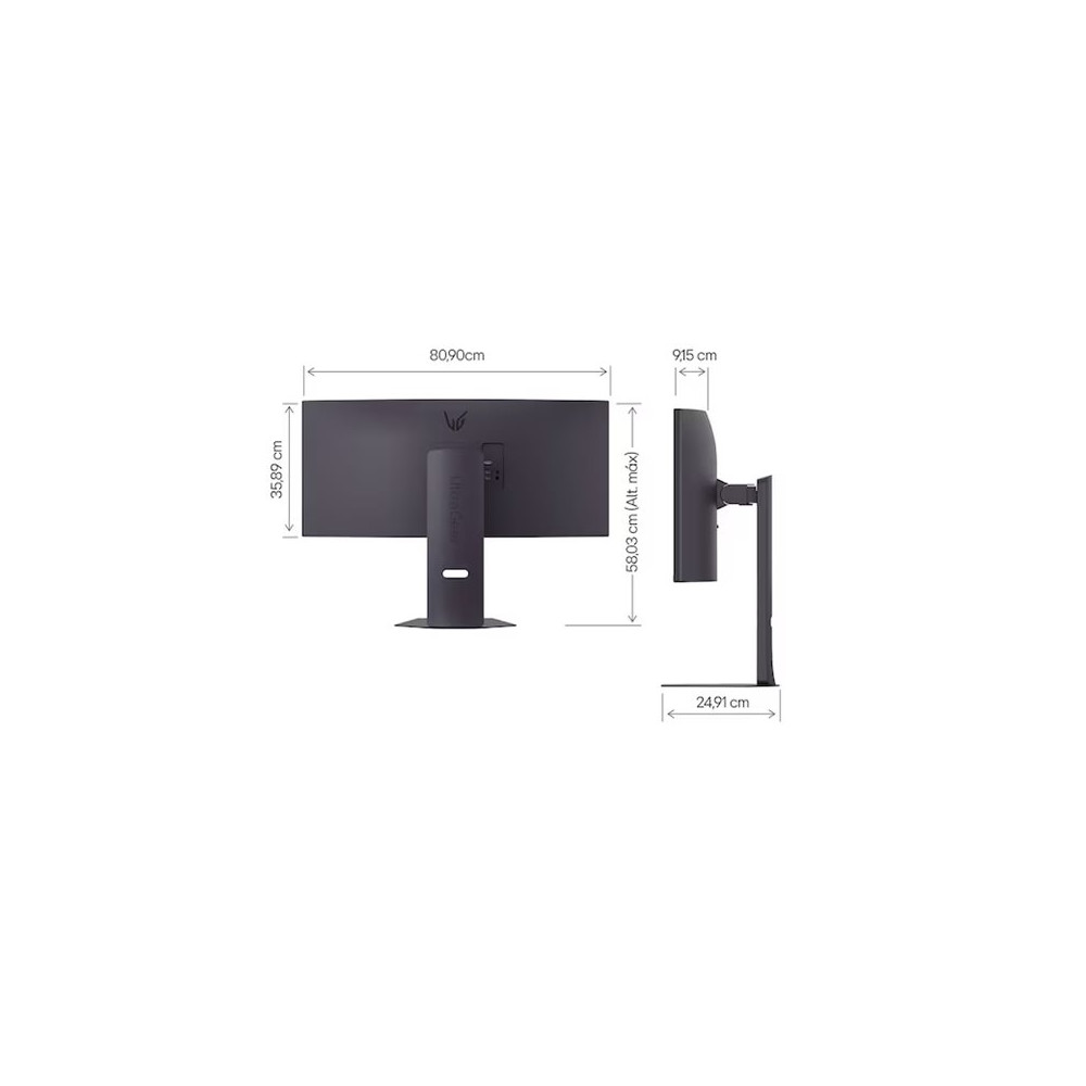 Produktbild för LG UltraGear 34G600A-B - LED-skärm - böjd - 34" - HDR