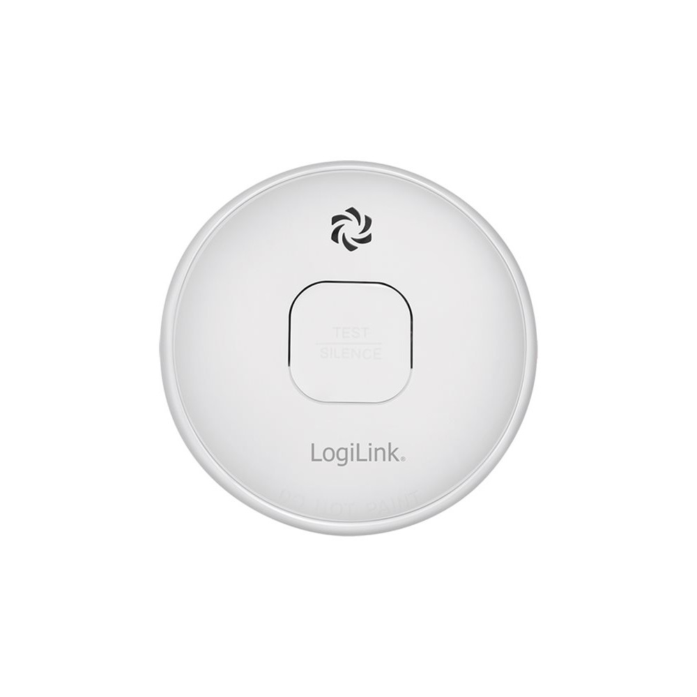 Produktbild för LogiLink - rökdetektor - vit