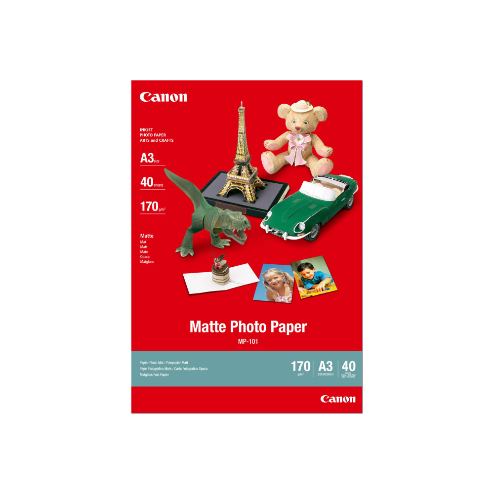 Produktbild för Canon MP-101 - fotopapper - 40 ark - A3 - 170 g/m²