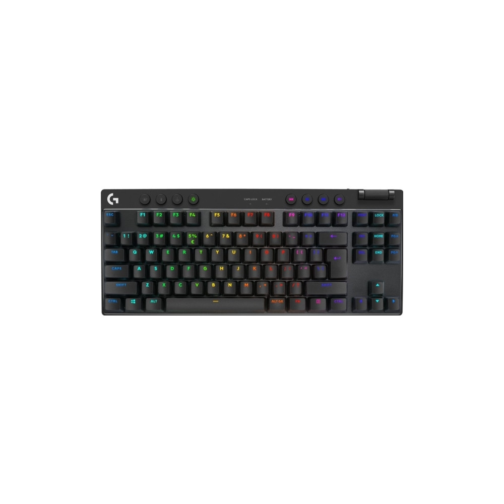 Produktbild för Logitech G PRO X TKL - tangentbord - gaming - QWERTY - USA, internationellt - svart Inmatningsenhet