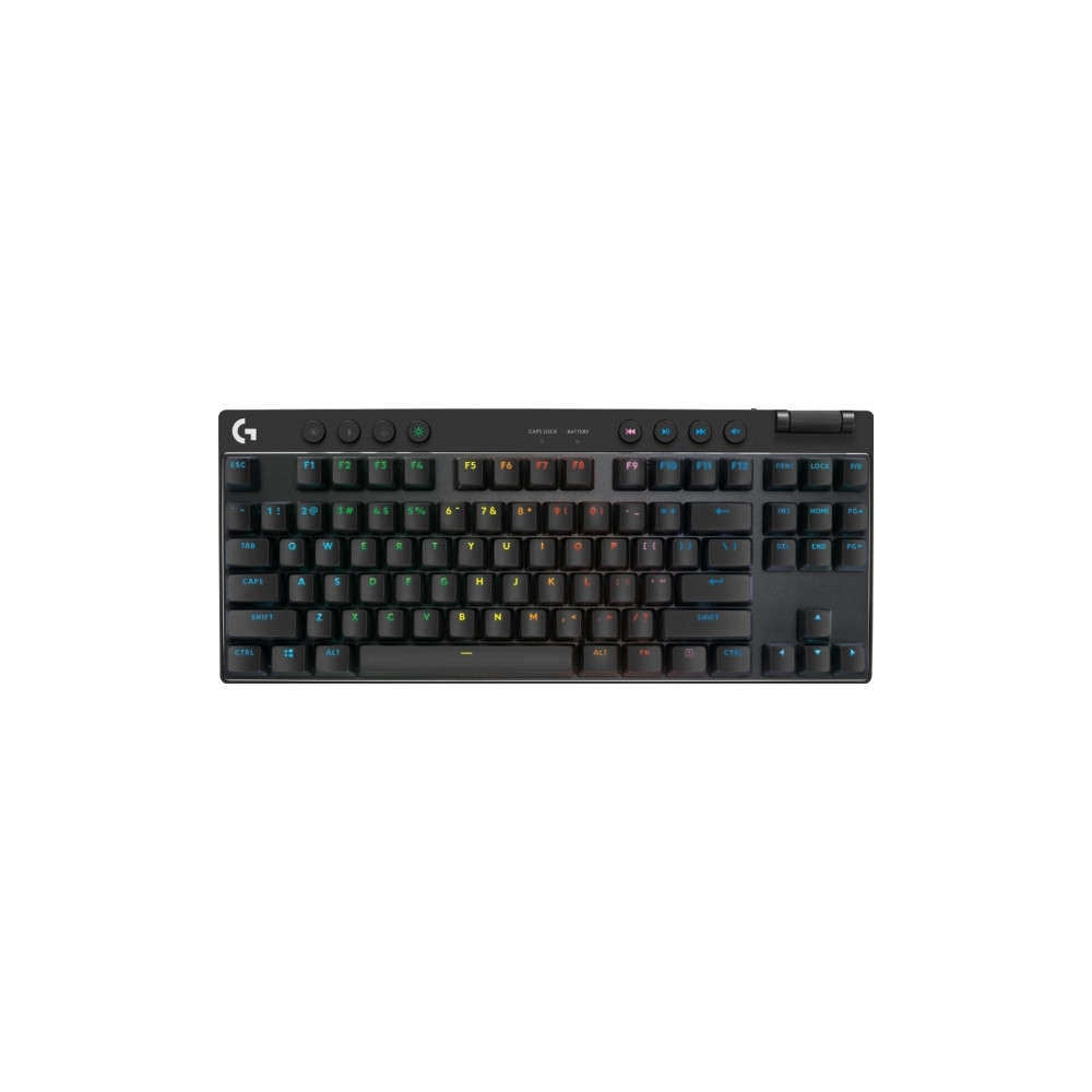 Produktbild för Logitech G PRO X TKL - tangentbord - gaming - QWERTY - USA, internationellt - svart Inmatningsenhet