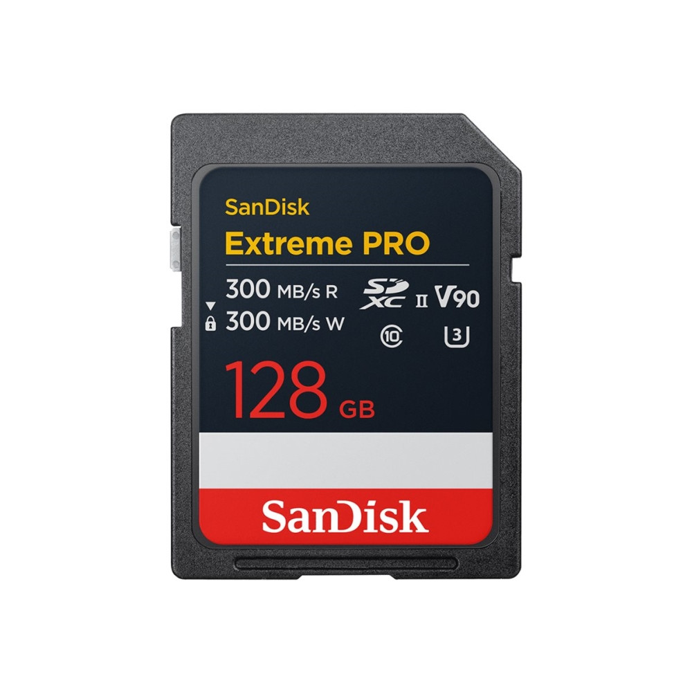 Produktbild för SanDisk Extreme PRO - flash-minneskort - 128 GB - SDXC UHS-II