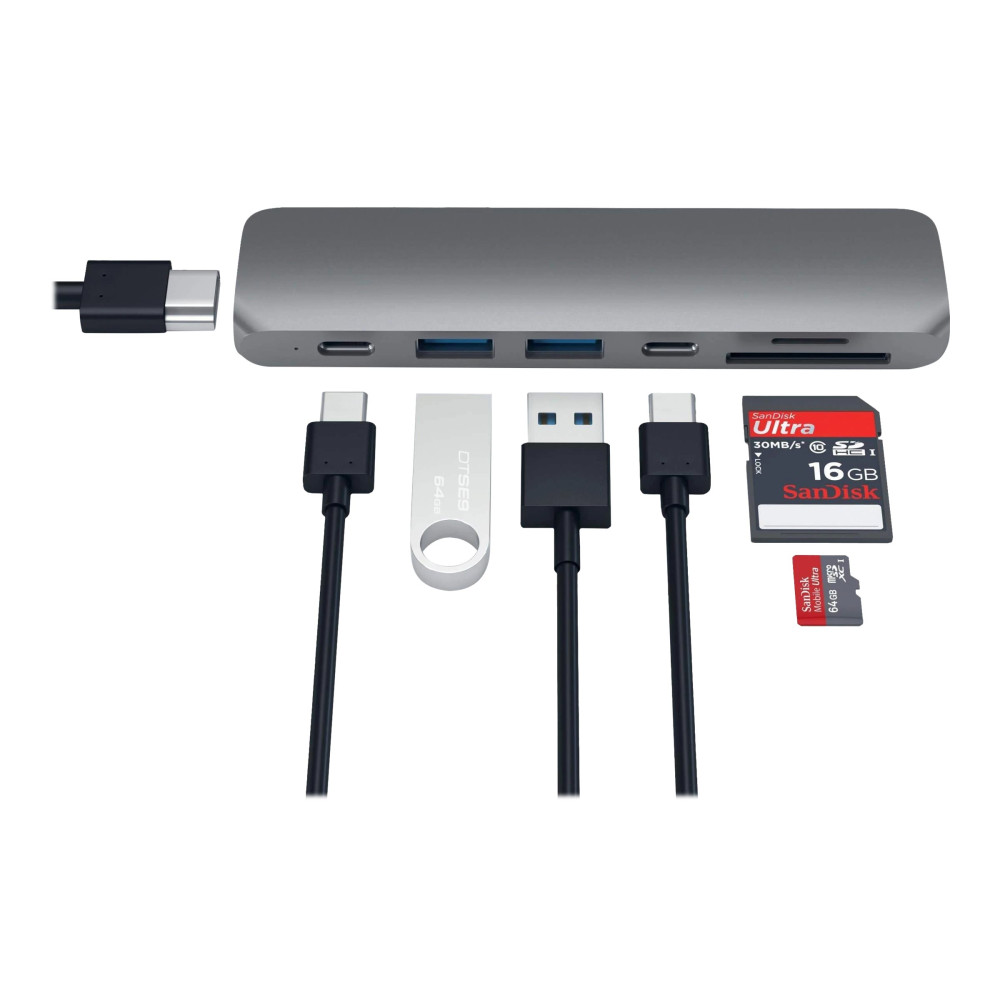 Produktbild för Satechi Aluminum Type-C Pro Hub Adapter - dockningsstation - USB-C