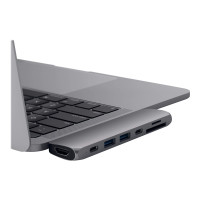 Produktbild för Satechi Aluminum Type-C Pro Hub Adapter - dockningsstation - USB-C