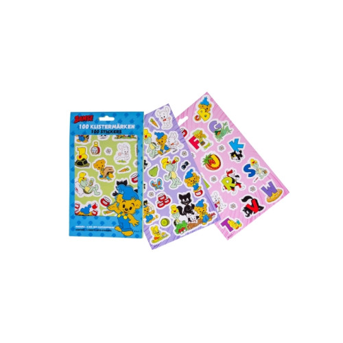 Bamse BAMSE Klistermärken set med 100 klistermärken, pappersförpac...