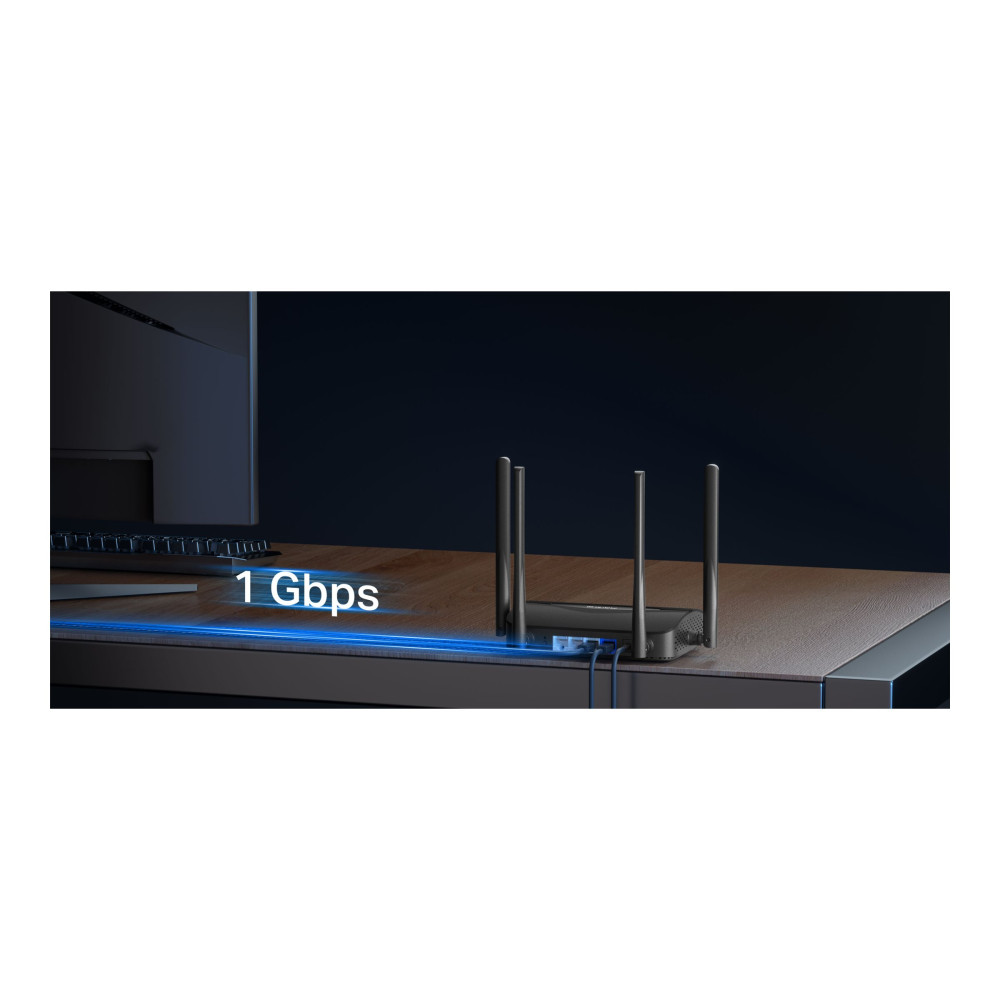 Produktbild för Mercusys MR25BE V1 - trådlös router - Wi-Fi 7 - skrivbordsmodell