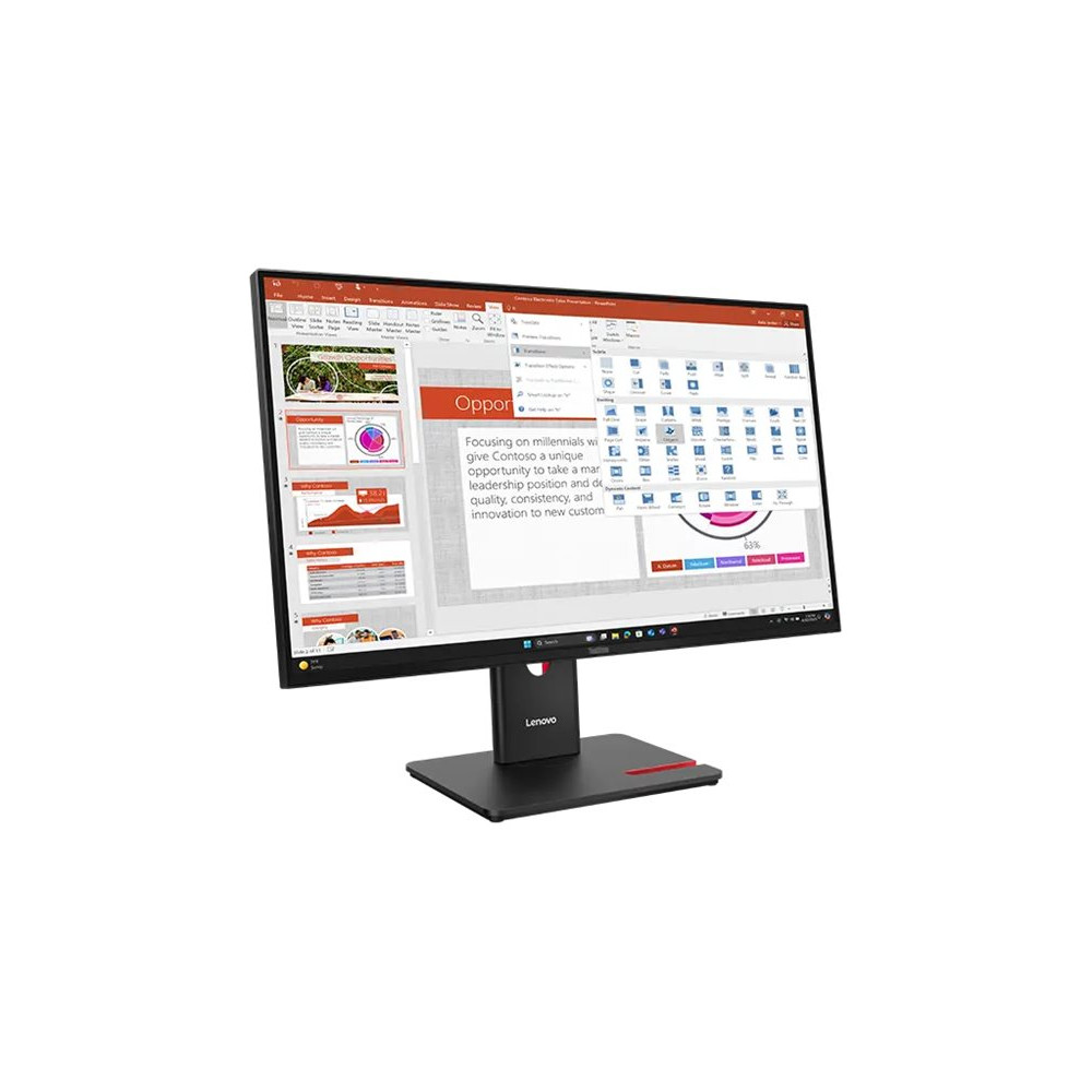 Produktbild för Lenovo ThinkVision T27-40 - LED-skärm - Full HD (1080p) - 27" - med ThinkVision MC 60 monitor webcam