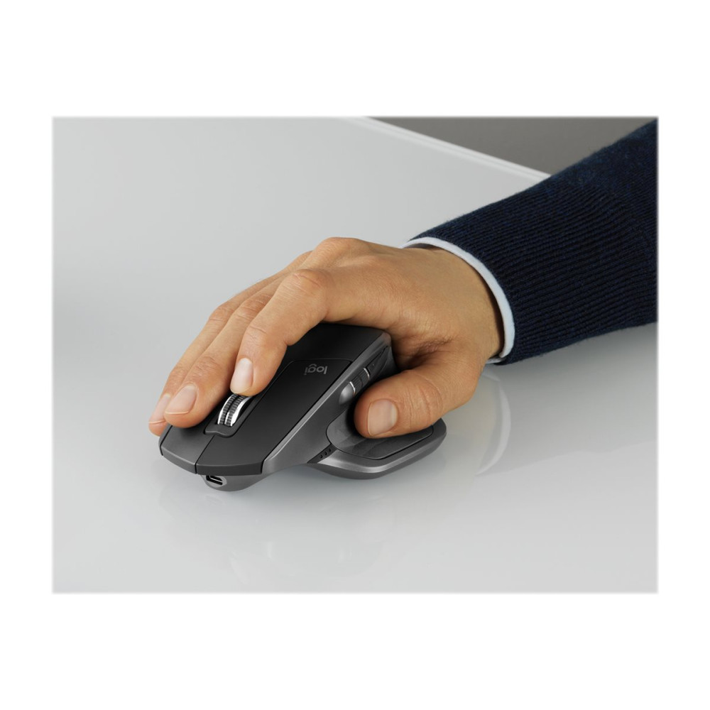 Produktbild för Logitech MX Master 2S - Bluetooth Edition - mus - 2.4 GHz, Bluetooth - grafit