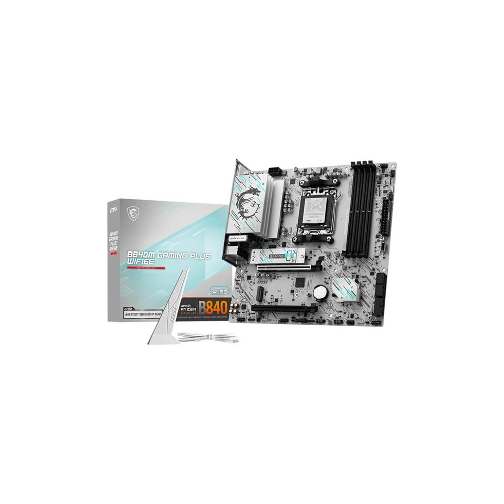 Produktbild för MSI B840M GAMING PLUS WIFI6E - moderkort - micro ATX - Socket AM5 - AMD B840