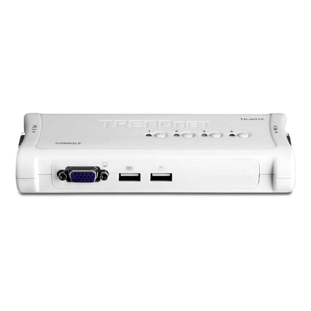 Produktbild för TRENDnet TK 407K - omkopplare för tangentbord/video/mus - 4 portar