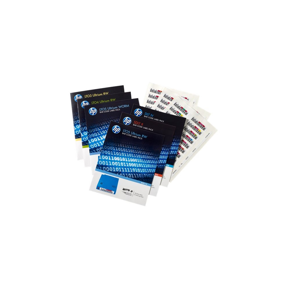 Produktbild för HPE RW Bar Code Label Pack - streckkodsetiketter