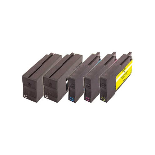 Peach Peach Combi-Pack PLUS H950/H951 - 5-pack - svart, gul, cyan, magenta - kompatibel - återanvänd - bläckpatron (alternativ för: HP 950, HP 951)