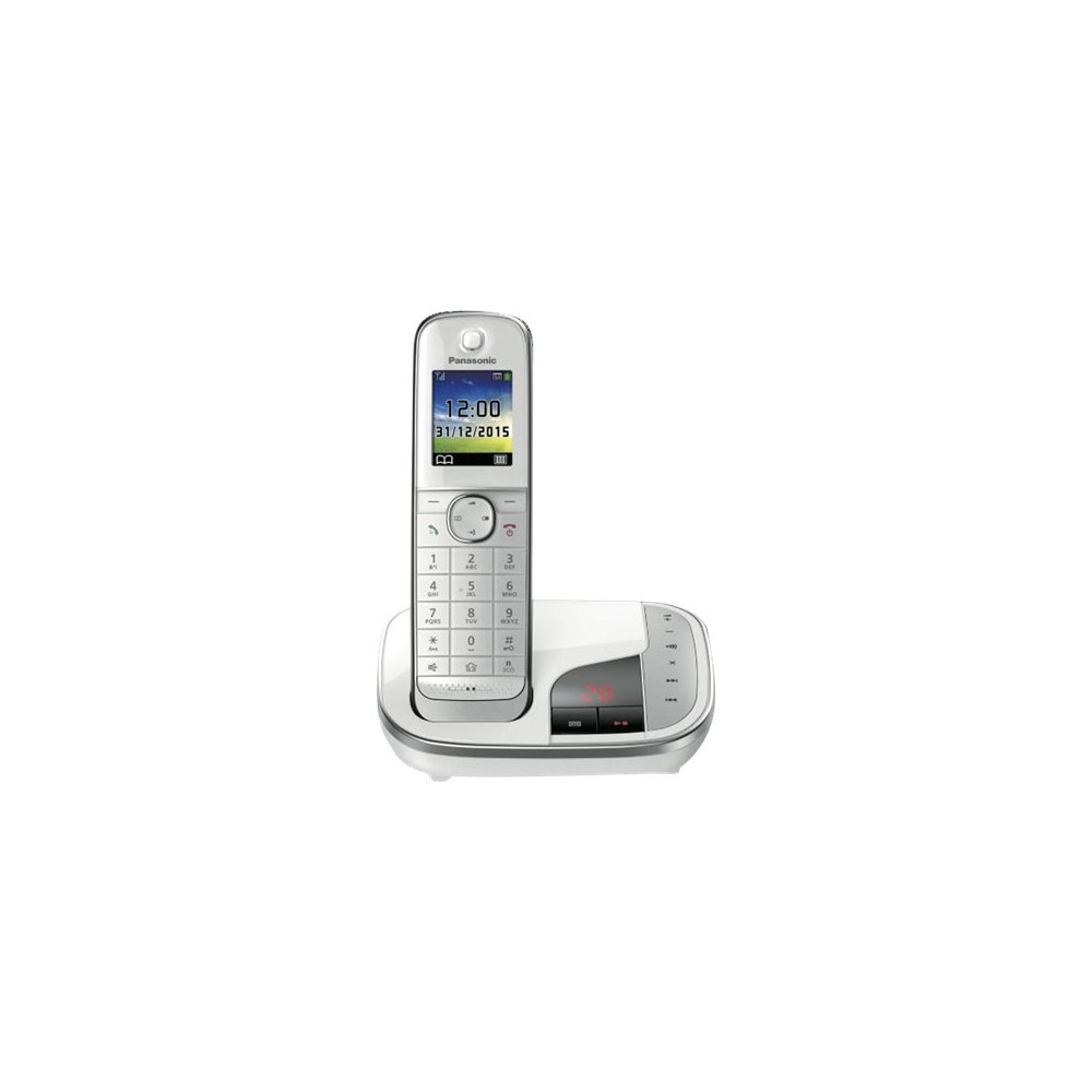 Produktbild för Panasonic KX-TGJ320GW - trådlös telefon - svarssysten med nummerpresentation