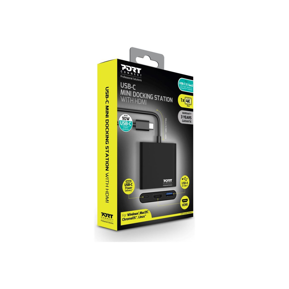 Produktbild för PORT connect Mini - dockningsstation - USB-C - HDMI