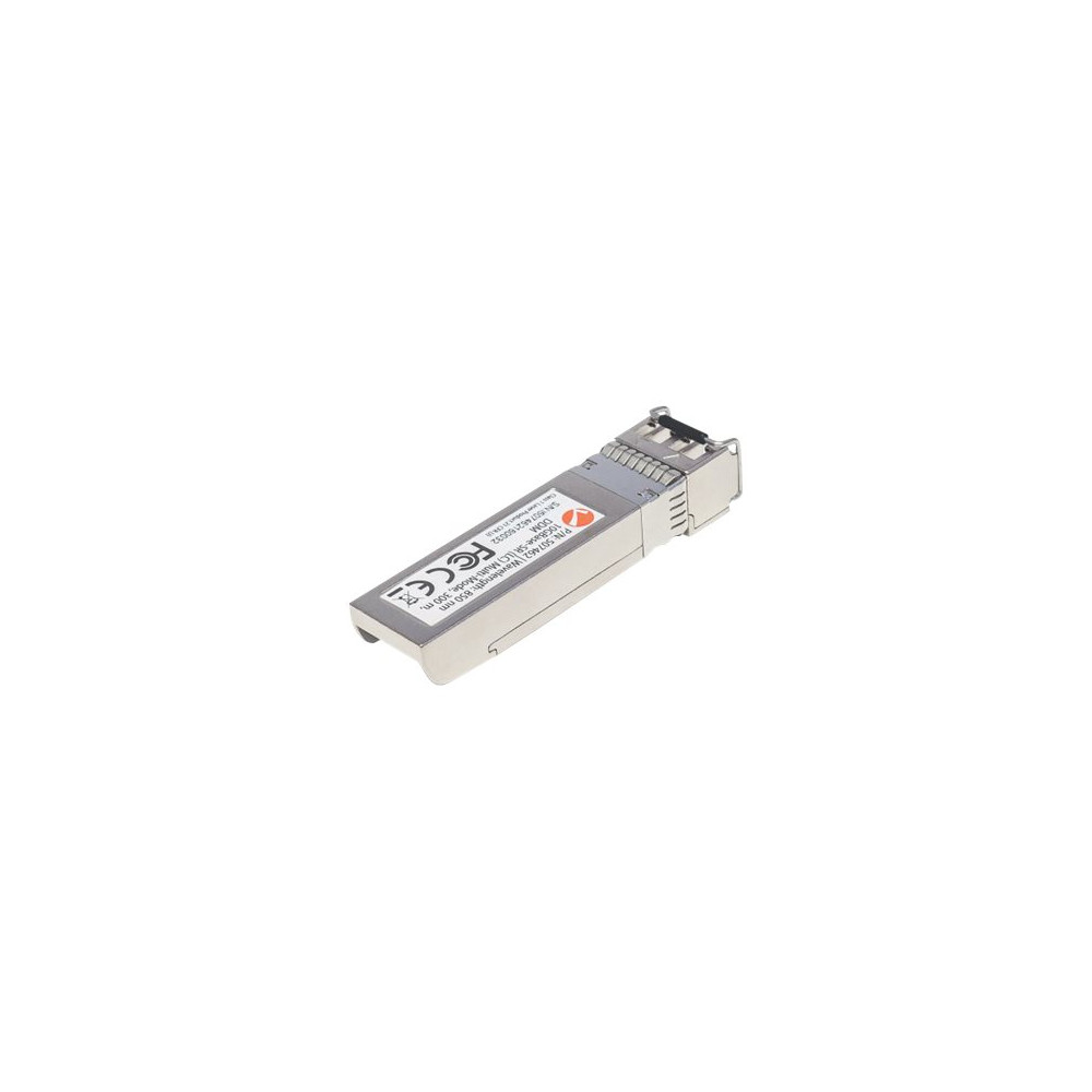 Produktbild för Intellinet Transceiver Module Optical, 10 Gigabit Fiber SFP+, 10GBase-SR (LC) Multi-Mode Port, 300m, MSA Compliant, Equivalent to Cisco SFP-10G-SR, Fibre, Three Year Warranty - SFP+ sändar/mottagarmodul - 10GbE