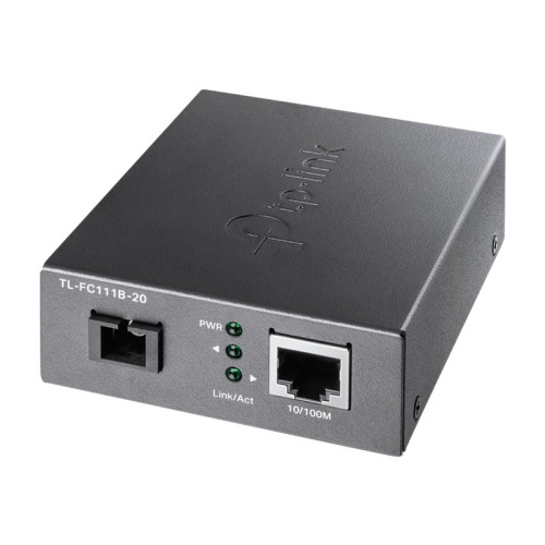 TP-LINK Technologies TP-Link TL-FC111B-20 - fibermediekonverterare - 10Mb LAN, 100Mb LAN