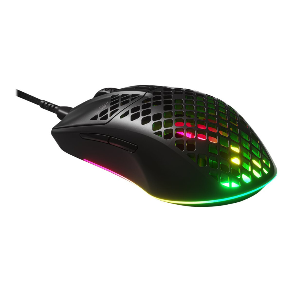 Produktbild för SteelSeries Aerox 3 2022 Edition - mus - USB - mattsvart