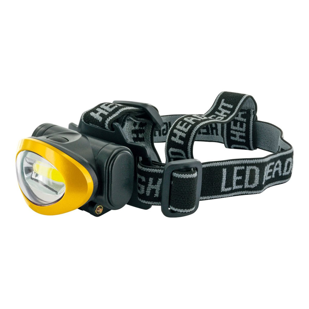 Produktbild för Schwaiger - huvudficklampa - LED - 3 W - svart, gul
