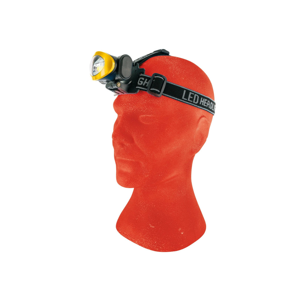 Produktbild för Schwaiger - huvudficklampa - LED - 3 W - svart, gul