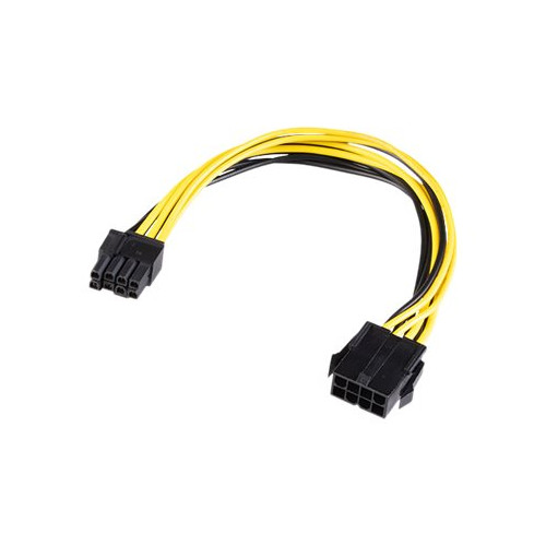 AKASA Akasa - strömadapter - 8-stifts EPS12V till 8-stifts PCIe-ström (6+2) - 20 cm