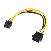 Produktbild för Akasa - strömadapter - 8-stifts EPS12V till 8-stifts PCIe-ström (6+2) - 20 cm