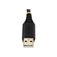 Produktbild för StarTech.com 2ft (60cm) 2-Port USB to Serial Adapter Cable, Interchangeable DB9 Screws/Nuts, COM Retention, USB-A to DB9 RS232, FTDI, Level-4 ESD Protection, Windows/macOS/ChromeOS/Linux - Rugged TPE Construction (2P1FFC-USB-SERIAL) - USB / seriell kabel 