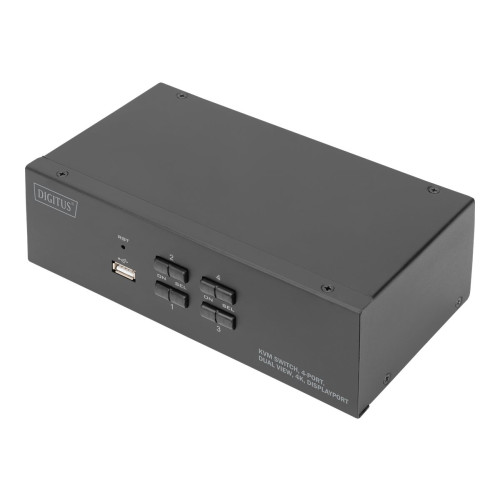 Digitus DIGITUS - omkopplare för tangentbord/video/mus/ljud/USB - 4 portar