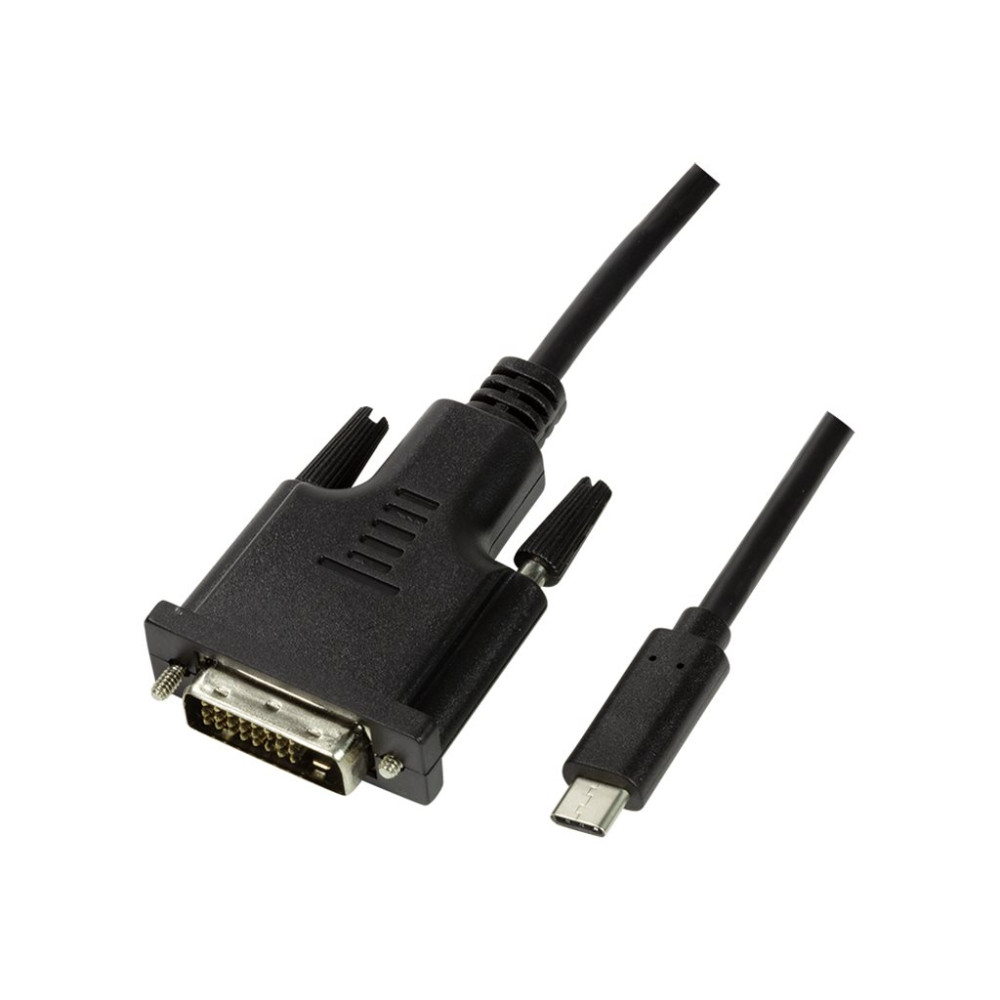 Produktbild för LogiLink adapterkabel - DVI / USB - 1.8 m