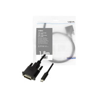Produktbild för LogiLink adapterkabel - DVI / USB - 1.8 m