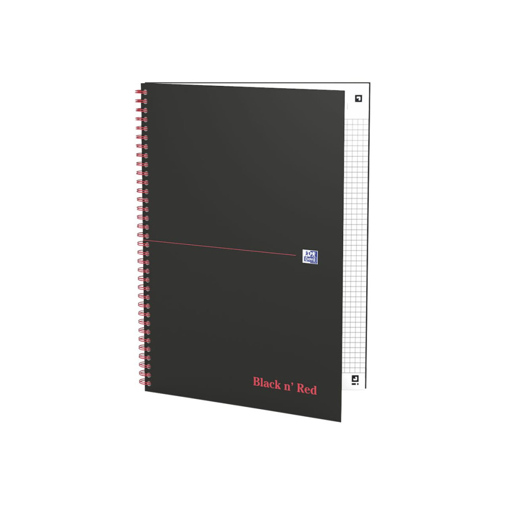 Produktbild för Oxford Black n' Red - anteckningsblock - A4 - 70 ark