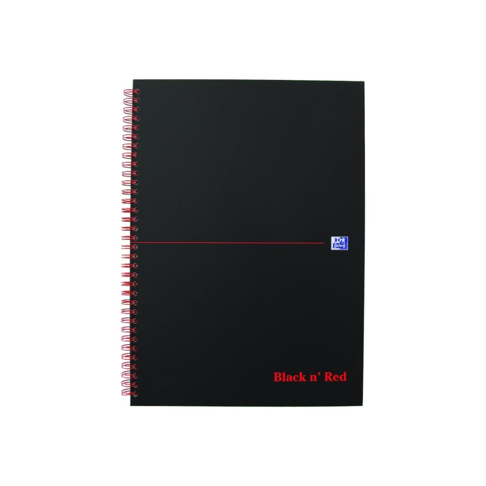Produktbild för Oxford Black n' Red - anteckningsblock - A4 - 70 ark