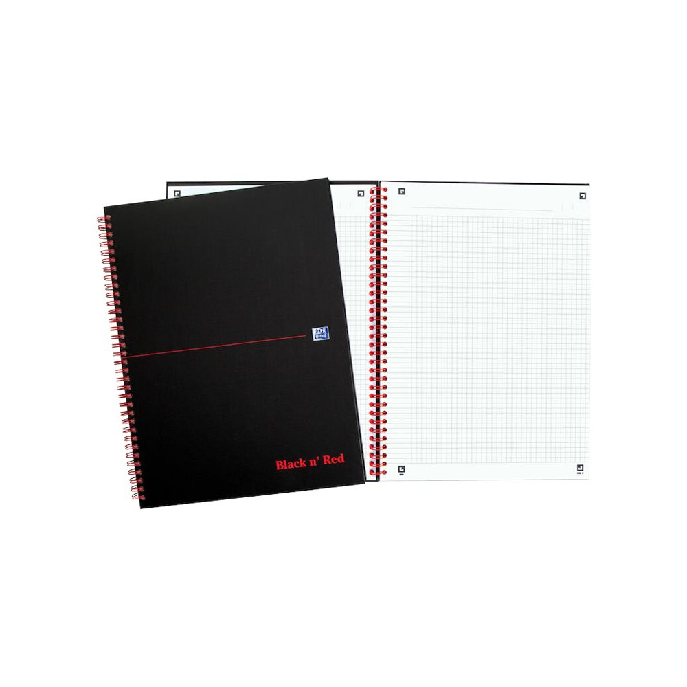 Produktbild för Oxford Black n' Red - anteckningsblock - A4 - 70 ark