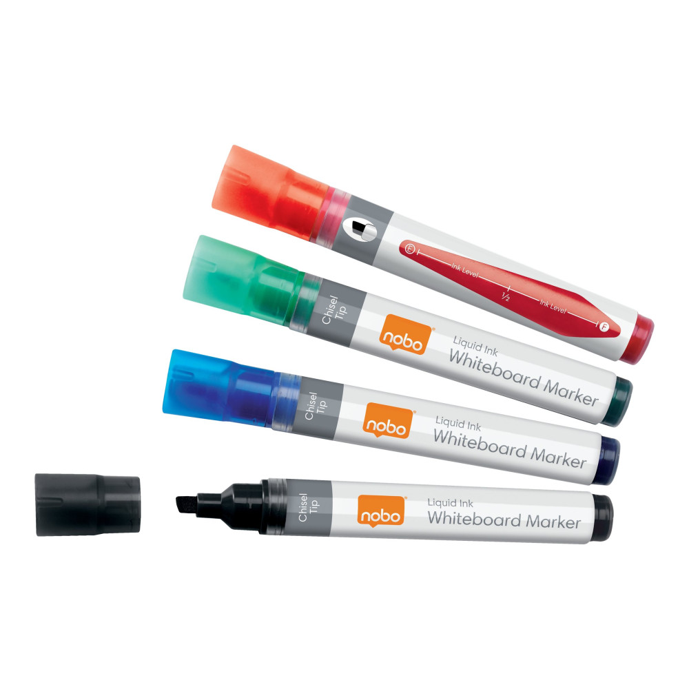 Produktbild för Nobo Liquid Ink - markering - tillgänglig i olika färger (paket om 4)