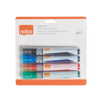 Produktbild för Nobo Liquid Ink - markering - tillgänglig i olika färger (paket om 4)