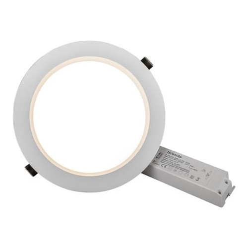 Solar Plus Plano Basic downlight Ø230 mm, vit, 3.540-3.840 lm, 3000K/40...