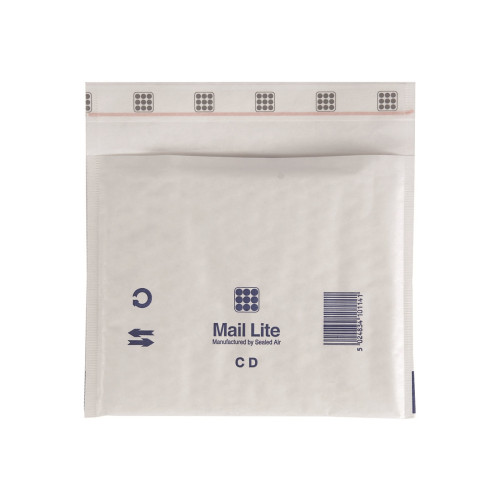 Sealed Air Corporation Mail Lite CD - kuvert - 160 x 180 mm - öppen sida - paket med 100