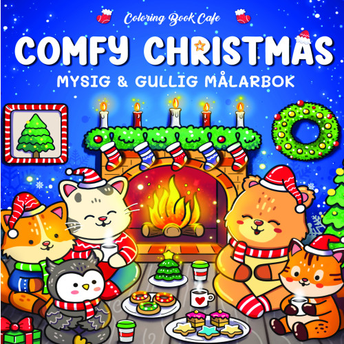 Legind A/S Comfy Christmas : Mysig och gullig Cozy Coloring målarbok från Coloring Book Cafe (häftad)