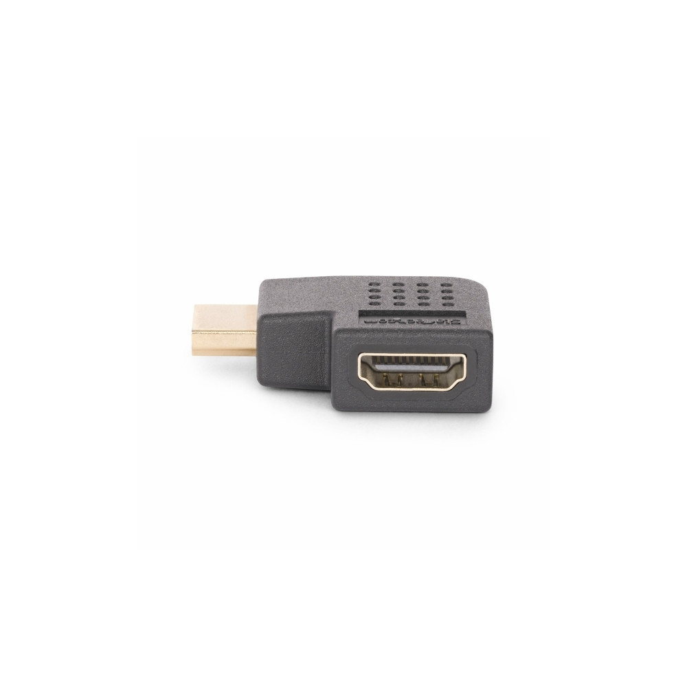 Produktbild för Startech Right Angle HDMI 2.0 Adapter, 90-Degree HDMI Port Saver, M/F - HDMI-adapter