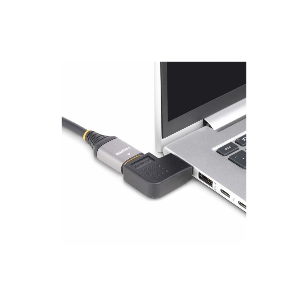 Produktbild för Startech Right Angle HDMI 2.0 Adapter, 90-Degree HDMI Port Saver, M/F - HDMI-adapter
