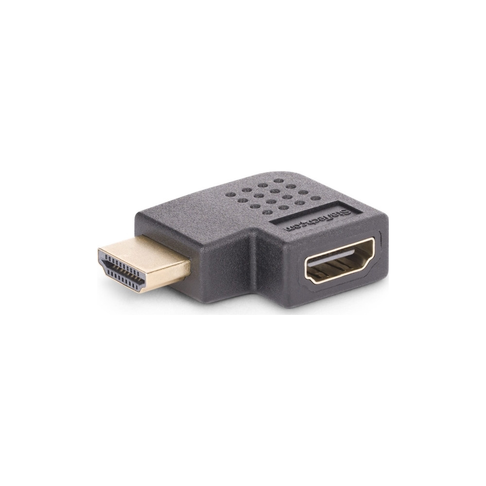 Produktbild för Startech Right Angle HDMI 2.0 Adapter, 90-Degree HDMI Port Saver, M/F - HDMI-adapter