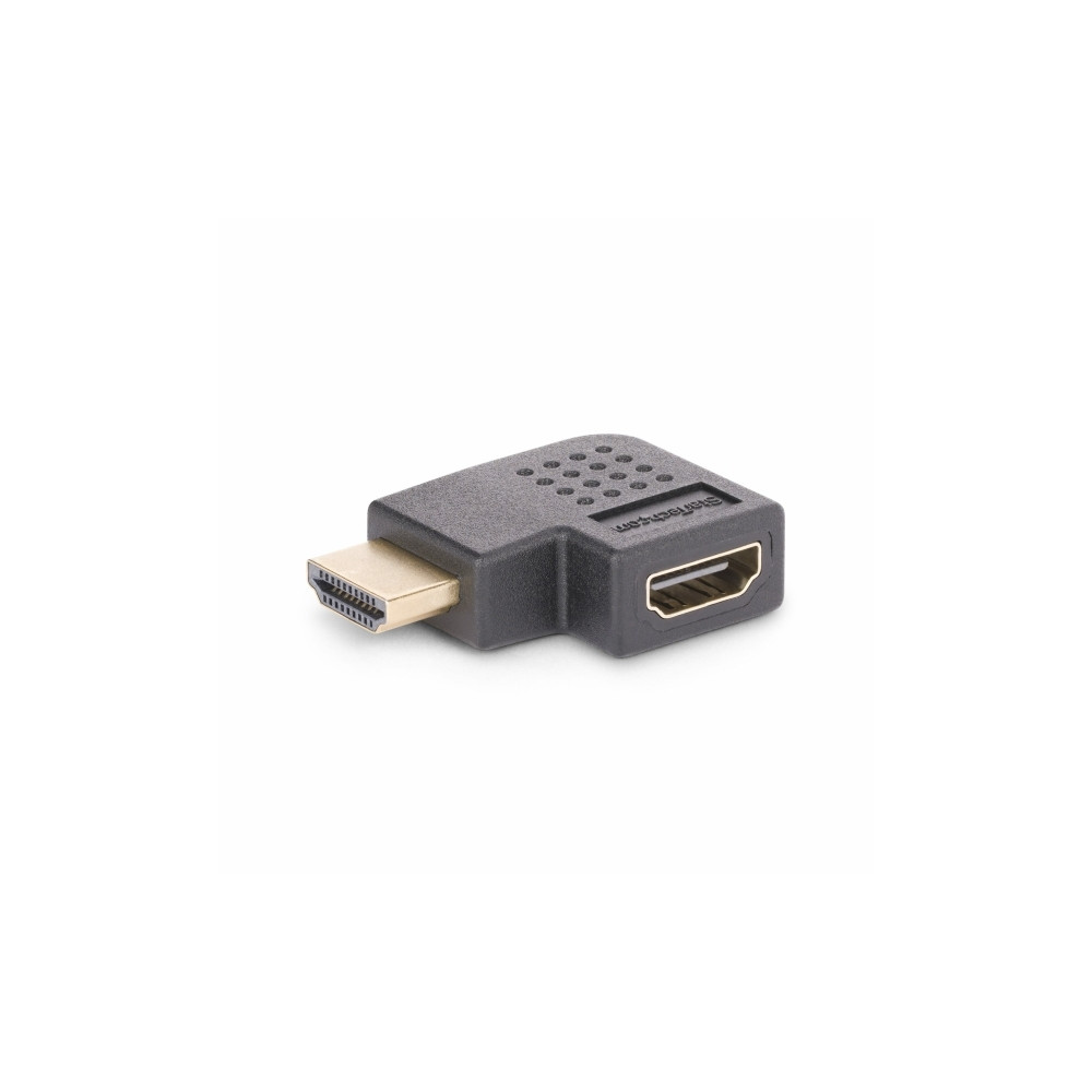 Produktbild för Startech Right Angle HDMI 2.0 Adapter, 90-Degree HDMI Port Saver, M/F - HDMI-adapter